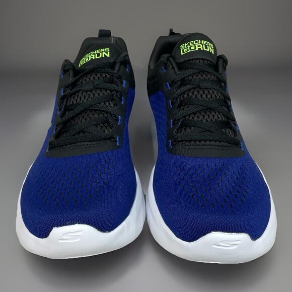 Skechers Men's Go Run Lite Size 11.5 Running Shoes Blue/Black (220894/BLBK) New - Picture 3 of 7